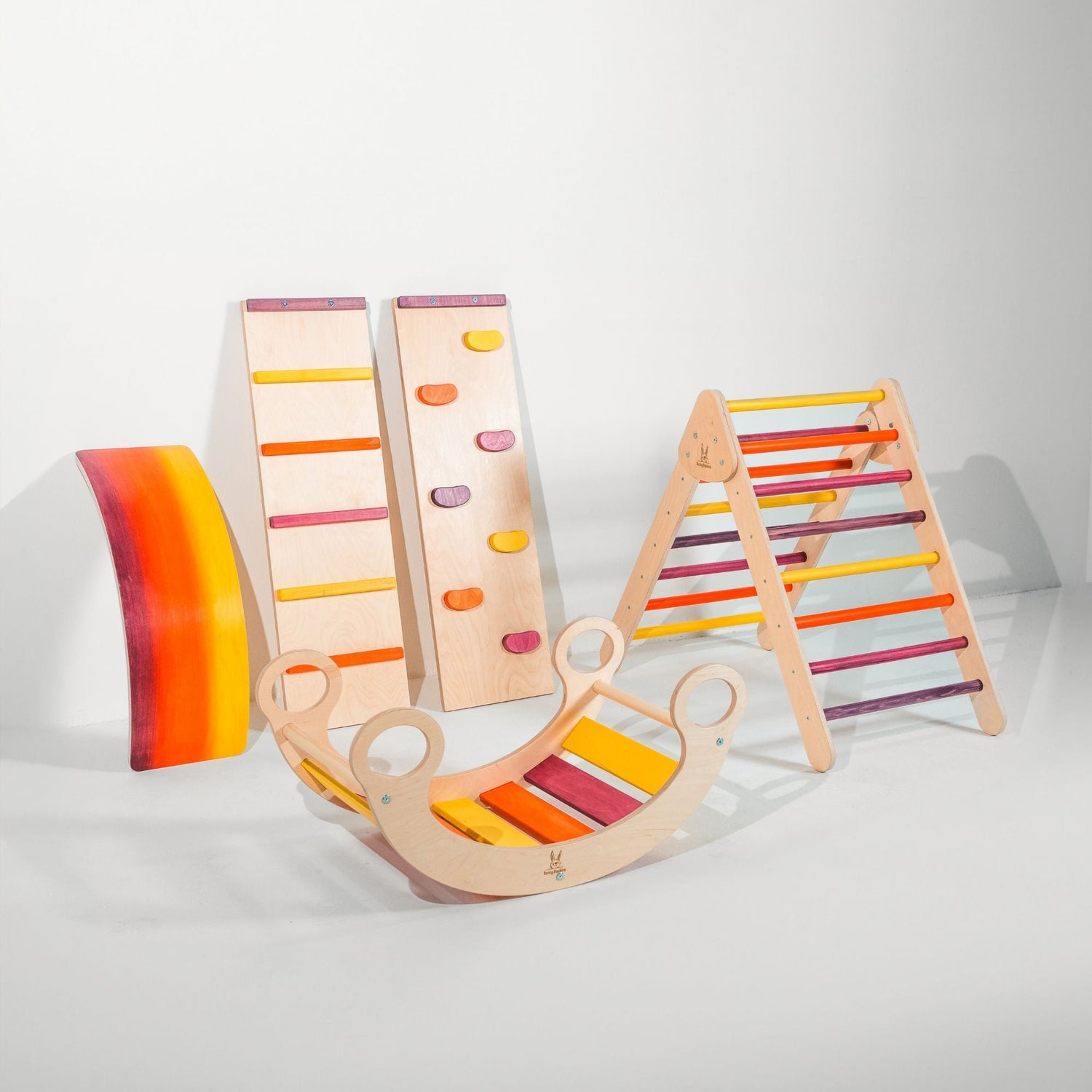 Montessori Pikler Triangle Set Bunny Hopkins