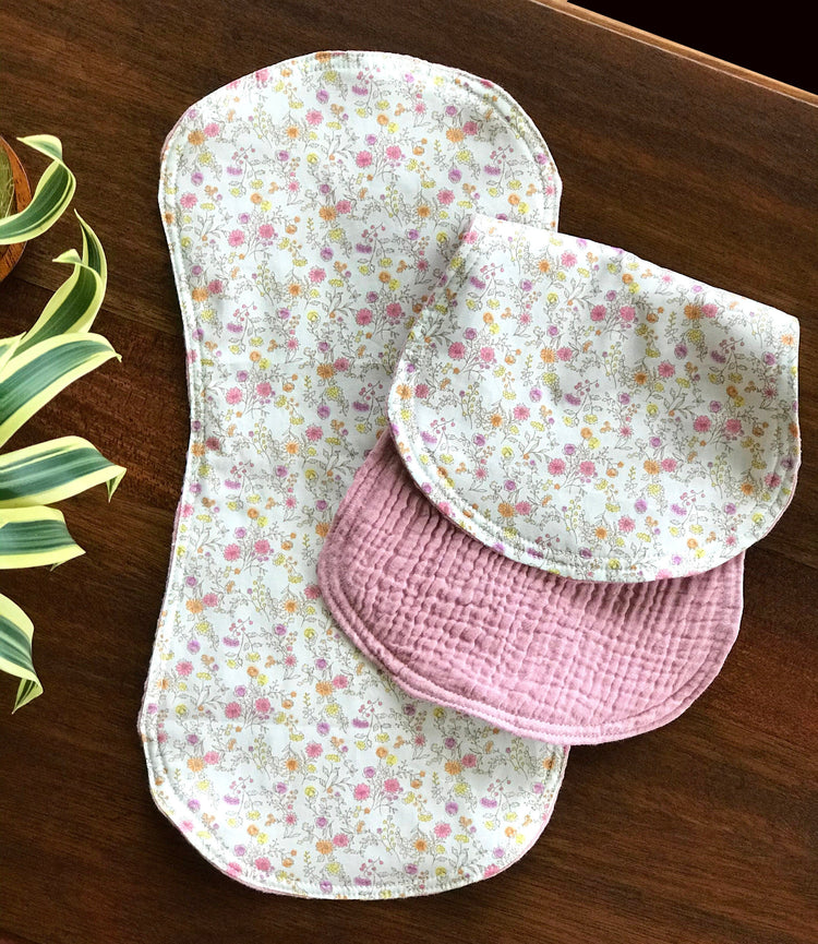 organic cotton baby burp cloths handmade