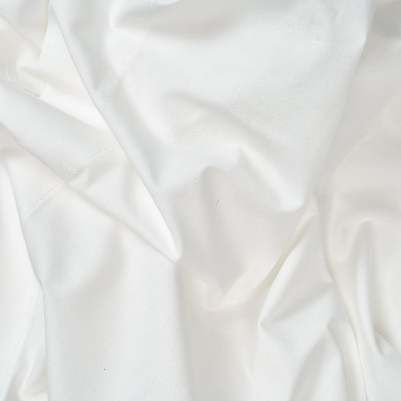 American Blossom Linens Percale Sheet White Closeup
