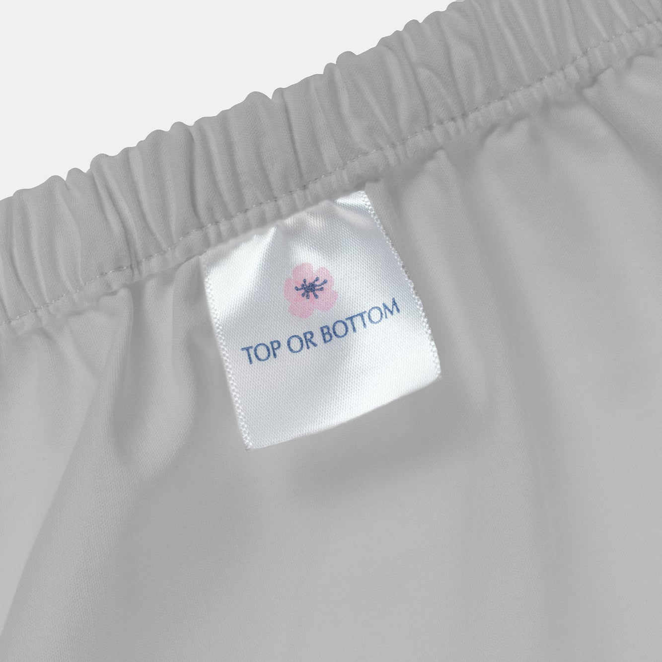 American Blossom Linens Percale Sheet Grey Top or Bottom Label