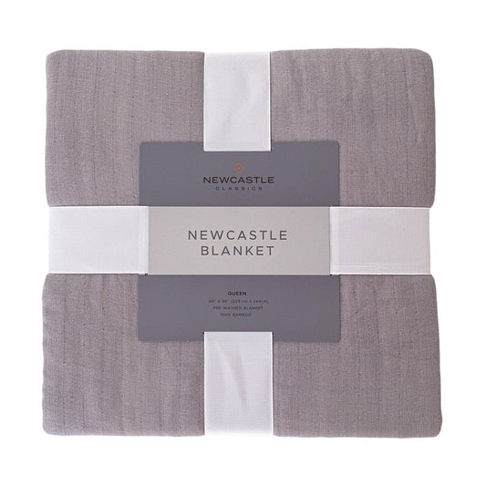 Newcastle Grey Oversized King Luxury Bamboo Bed Blanket