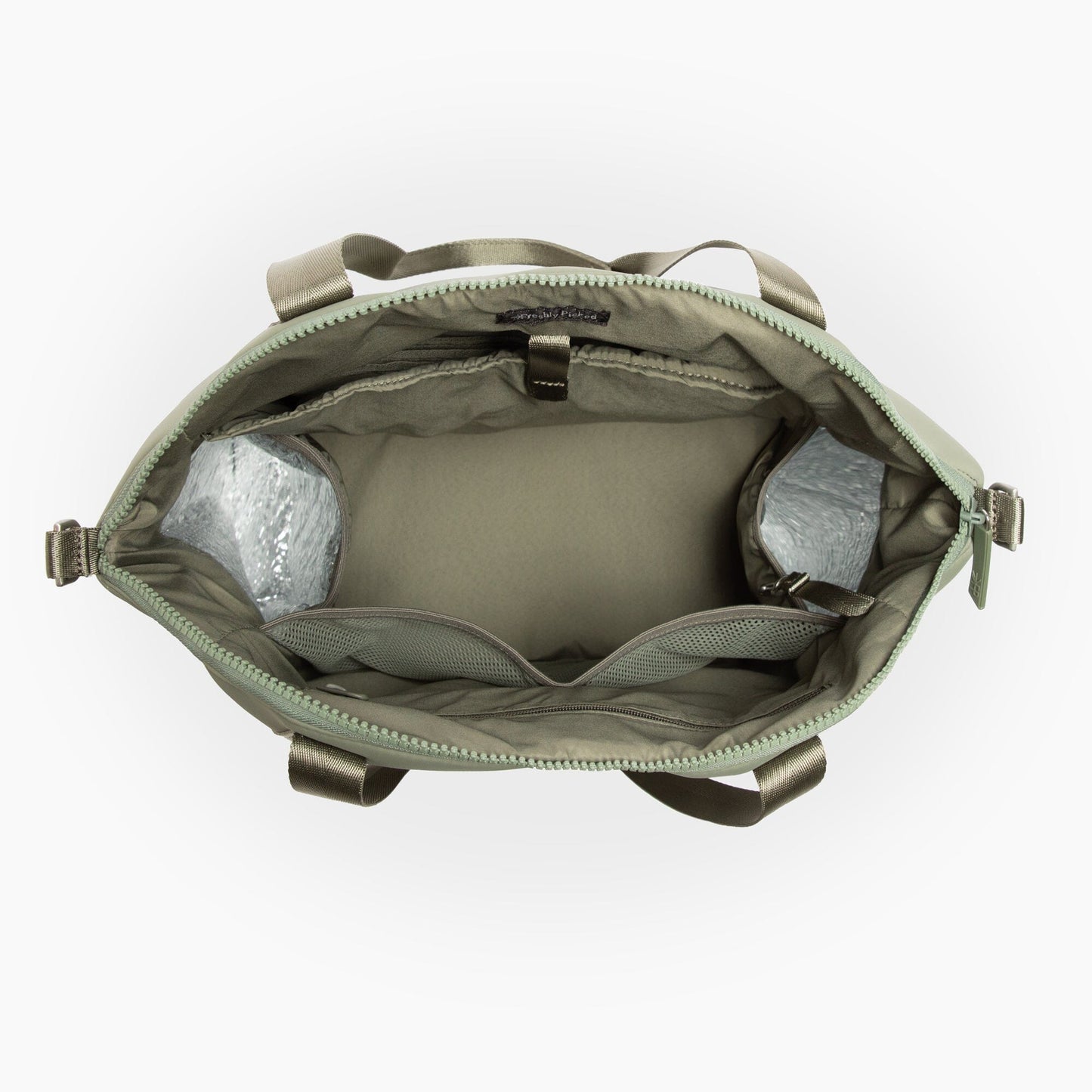 Inside Freshly Picked Seoul Tote Sage