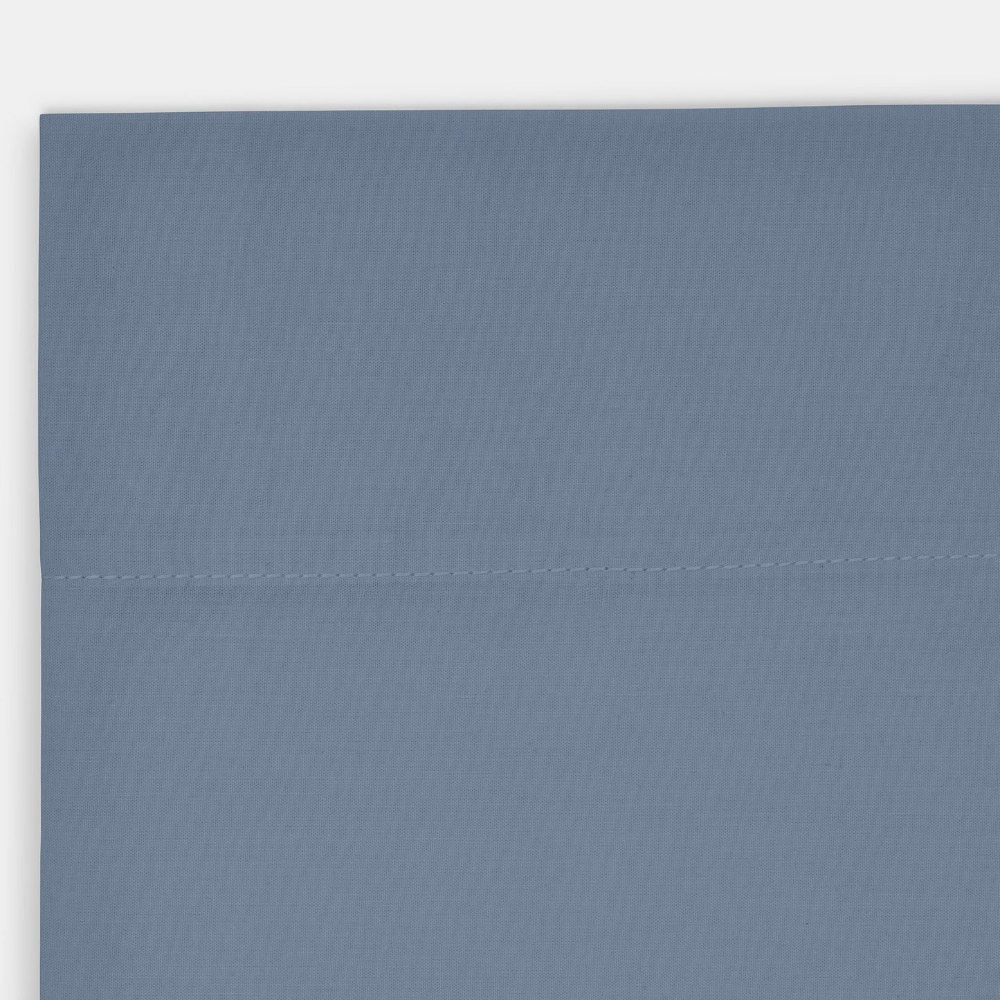American Blossom Linens Blue Sheet Closeup Hem