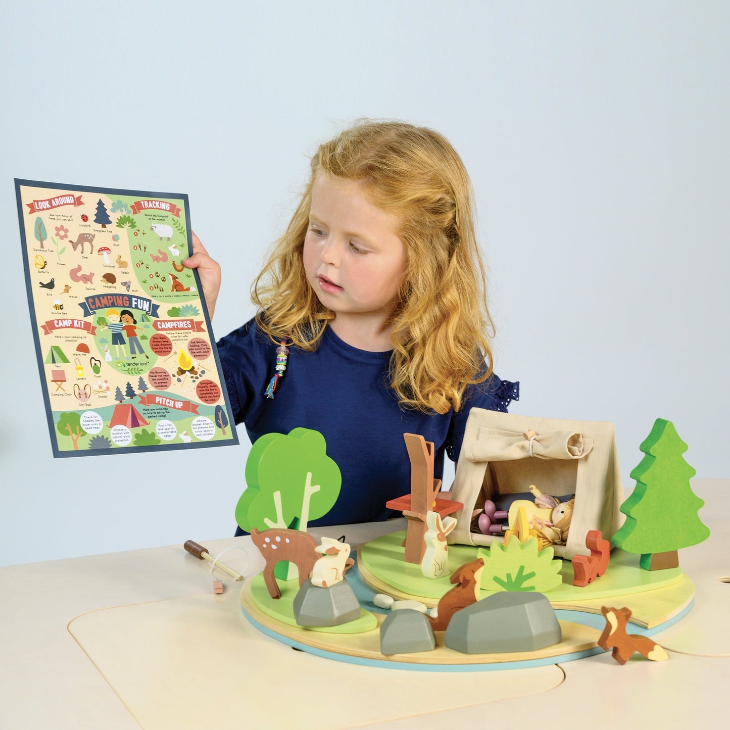 Tender Leaf Toys Wildlife Camping Playset