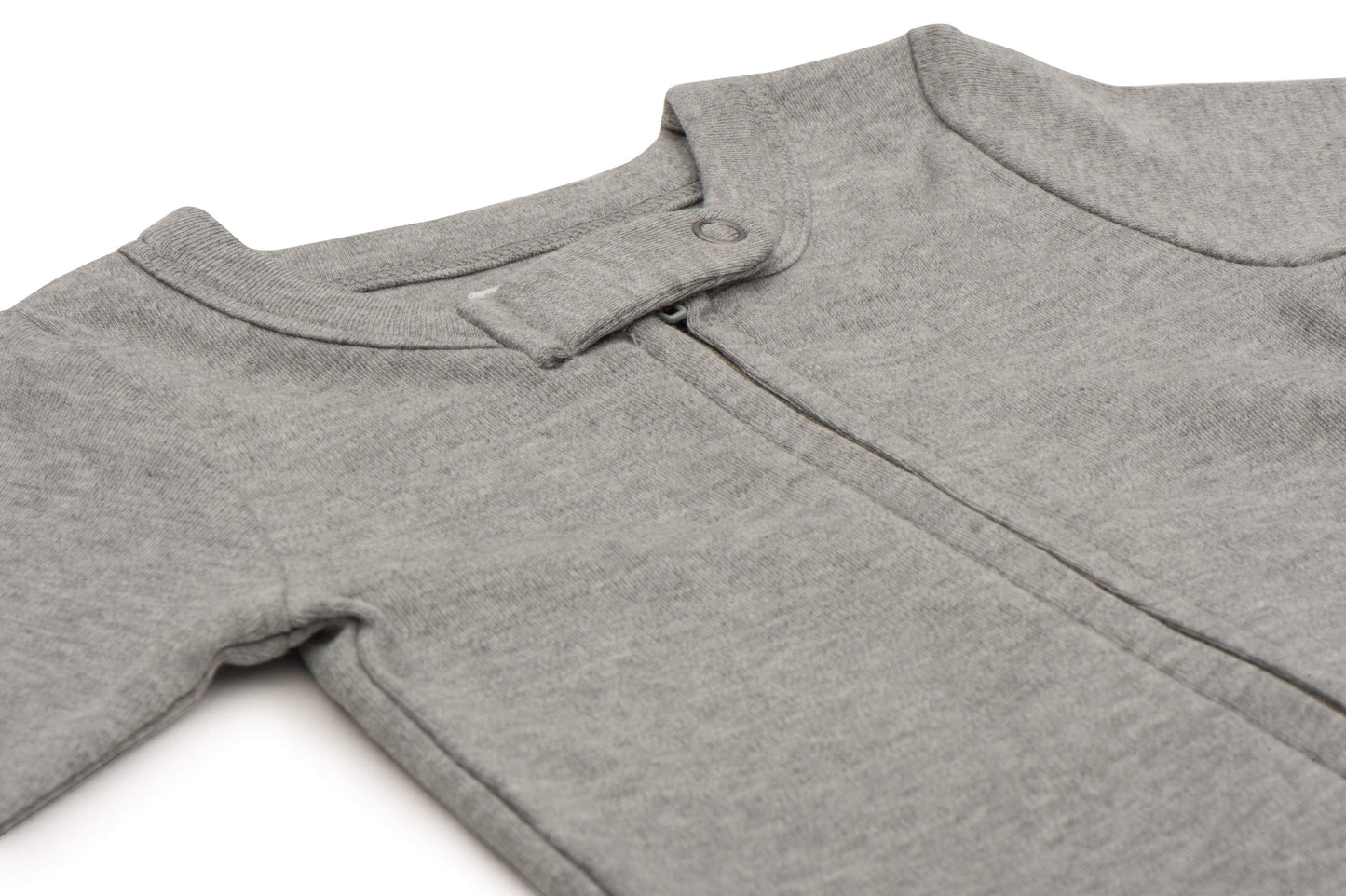Organic Cotton Footie | heather grey