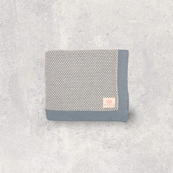 Elegant Organic Cotton Baby Blanket and Teddy Lovie Set