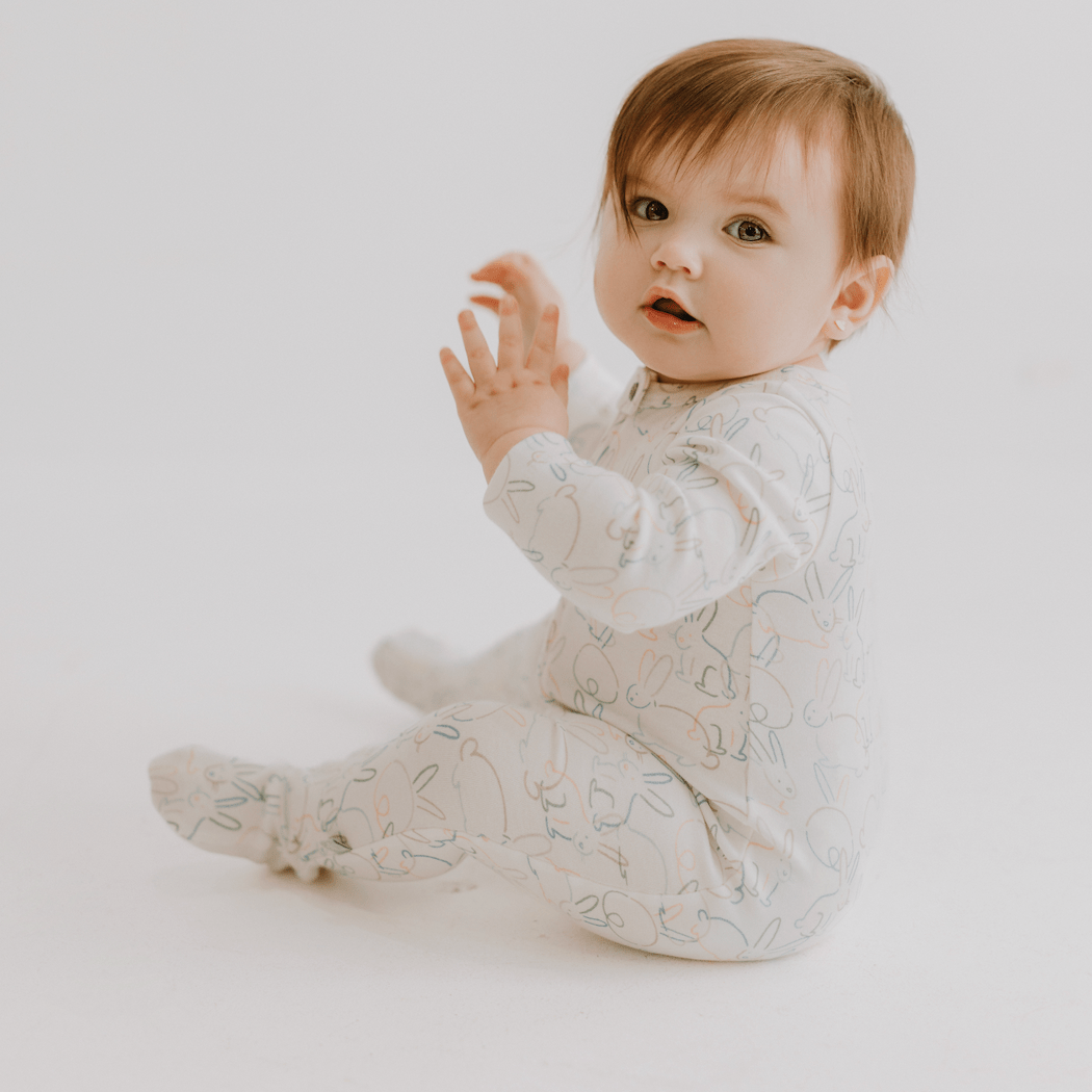 Organic Cotton Footie | bunnies