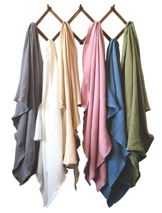 Swaddle Blanket Organic Cotton Double Gauze - Nature's Crib