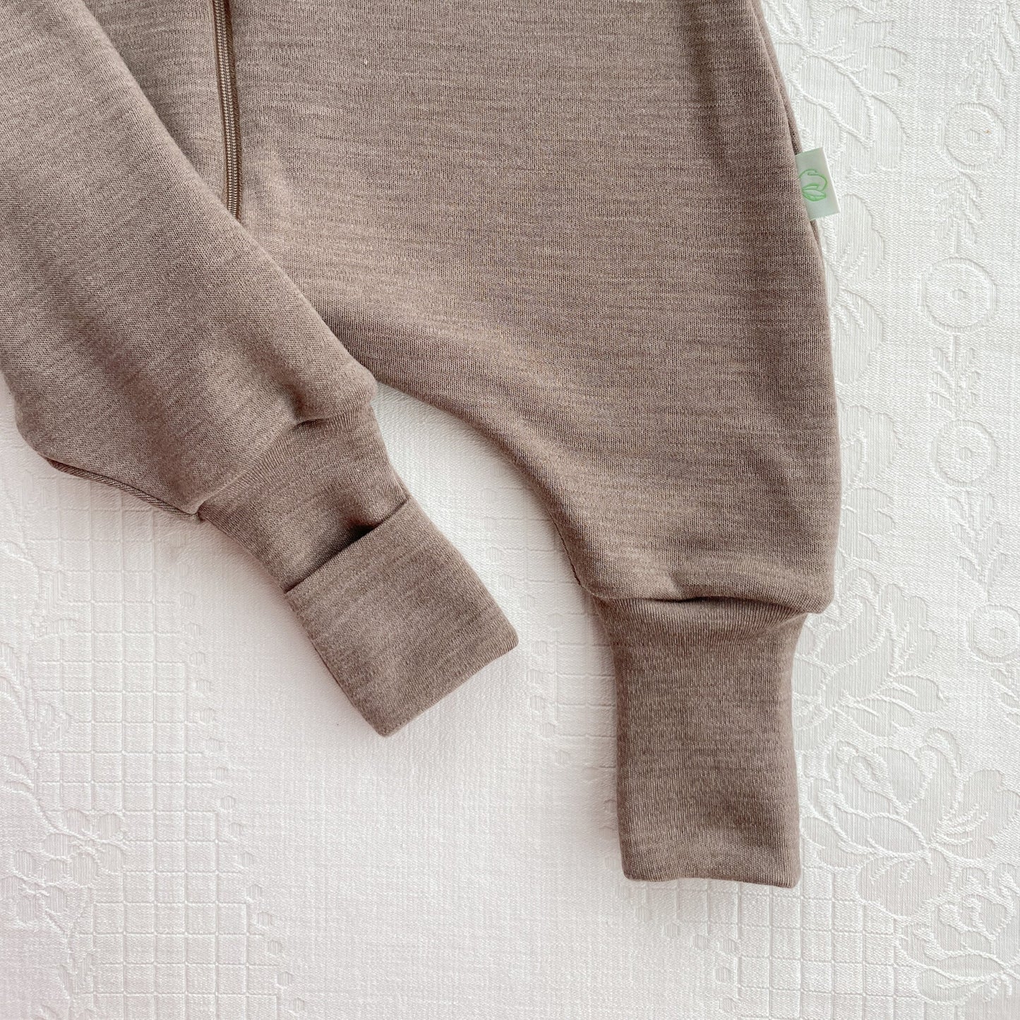 mele beige merino wool sleep sack
