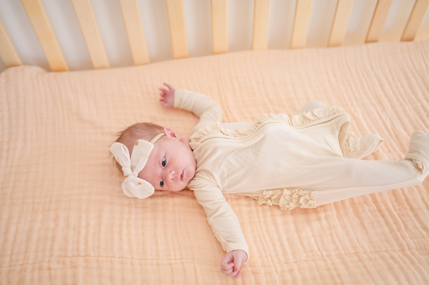 Muslin 6-Layer Blanket - Apricot