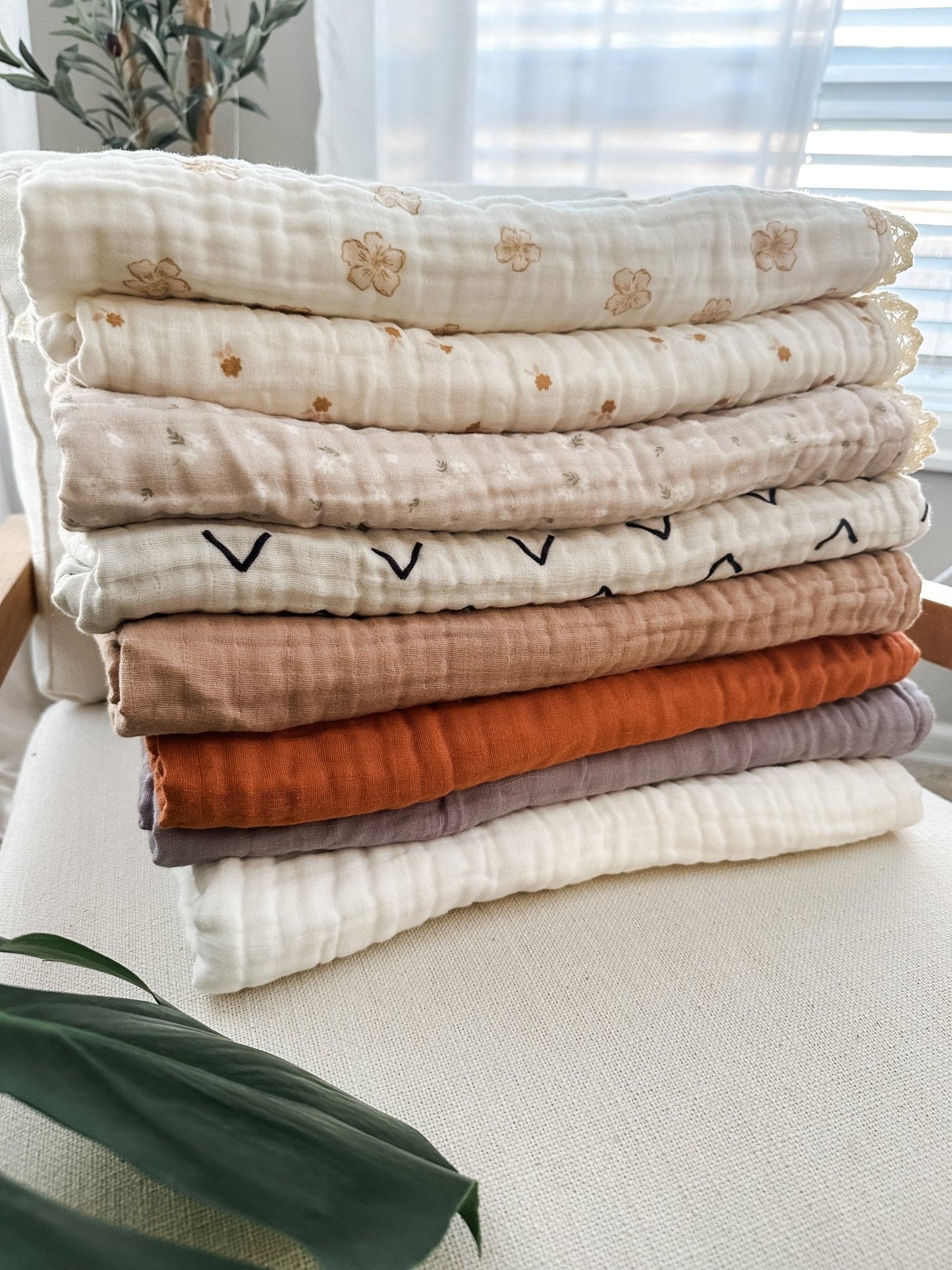 Muslin 6-Layer Blanket - Copper