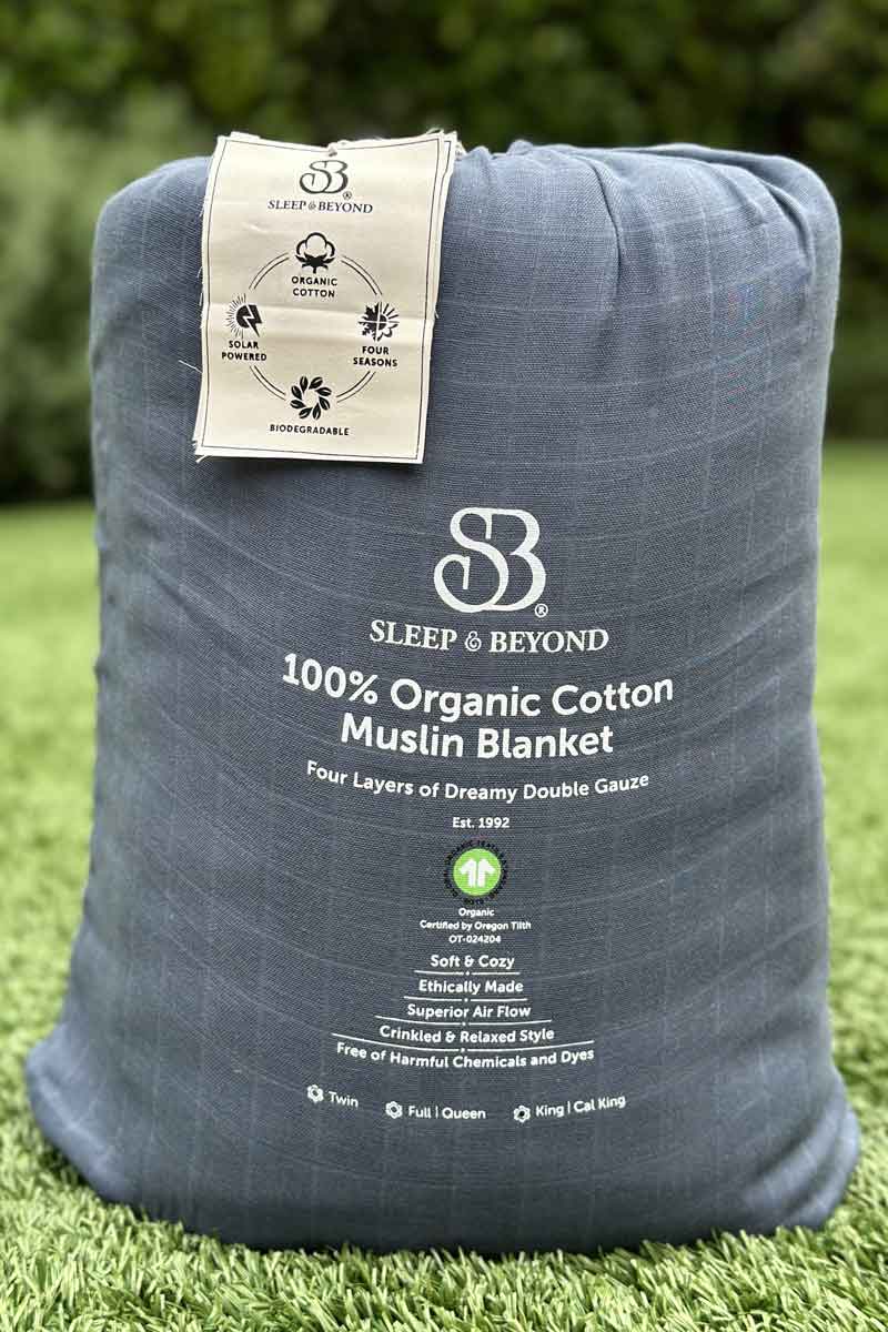 Organic Cotton Muslin Blanket - Nature's Crib