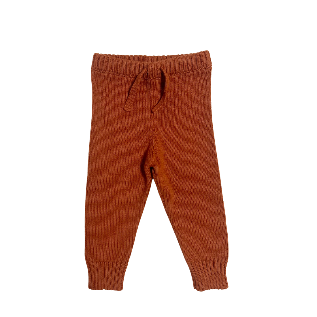 organic cotton knit joggers mocha