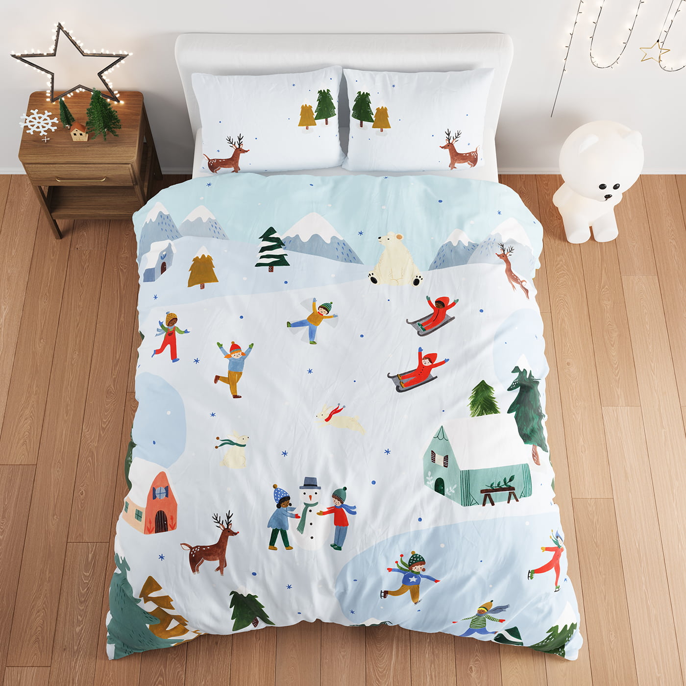 Snowy Day Duvet Cover & Pillowcase