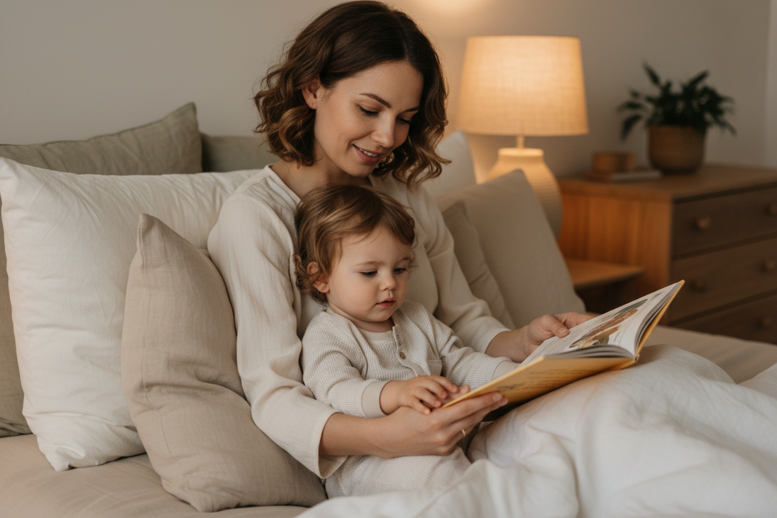 mom and baby sleeptime routine