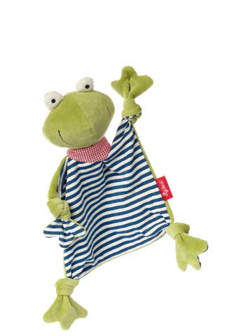 frog soft toy blankie