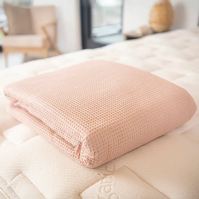 organic waffle blanket