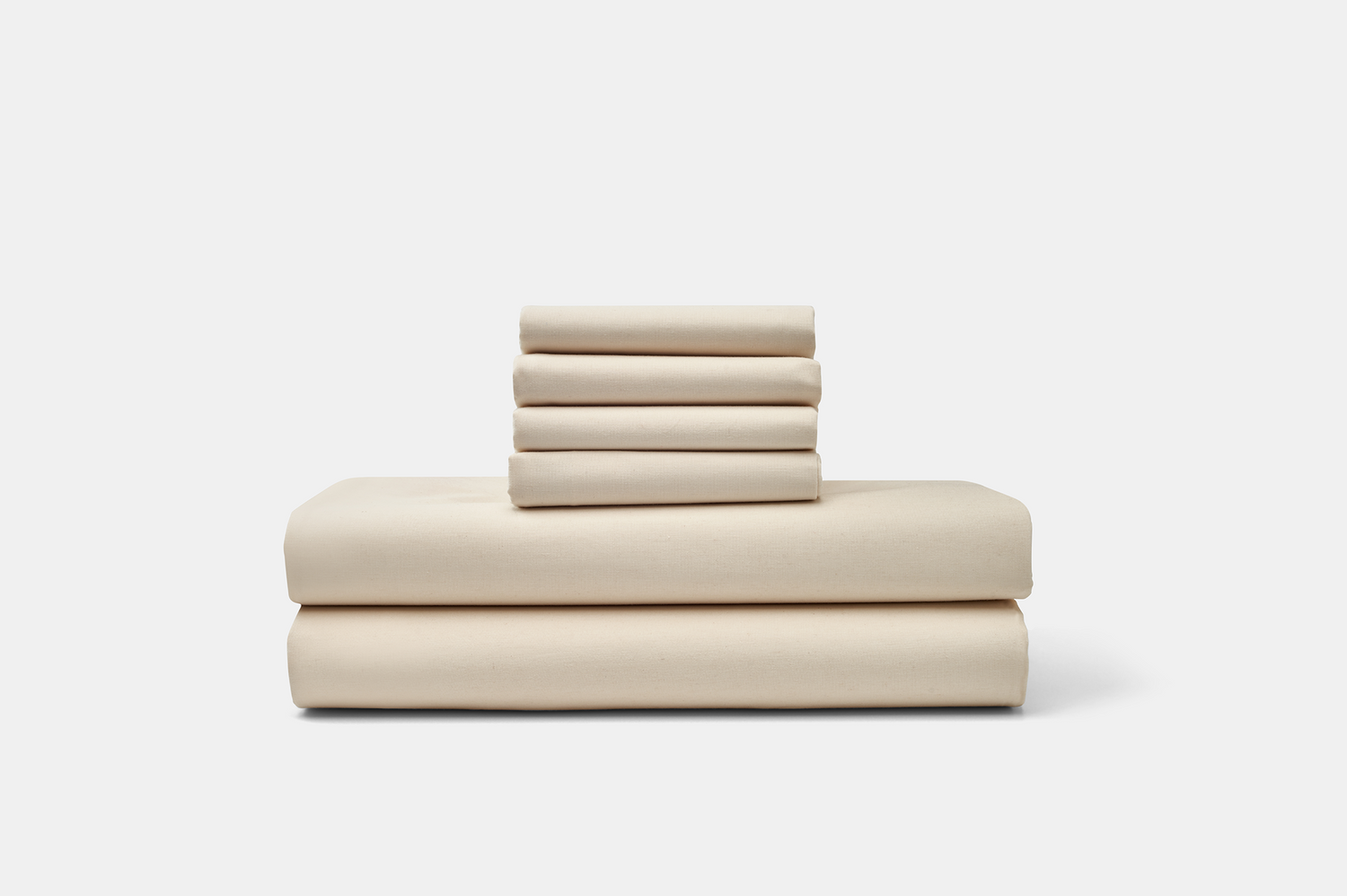 organic cotton percale sheet set natural