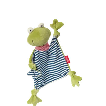 frog soft toy blankie