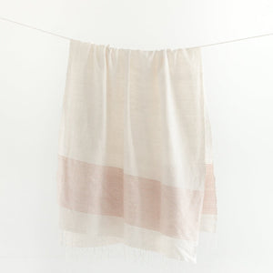 Riviera Cotton  Striped Throw Blanket