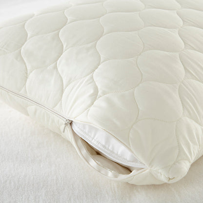 Organic Cotton Quilted Pillow Protectors
