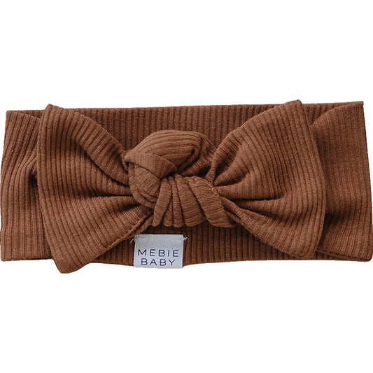 Rust Organic Cotton Ribbed Head Wrap - Nature's Crib