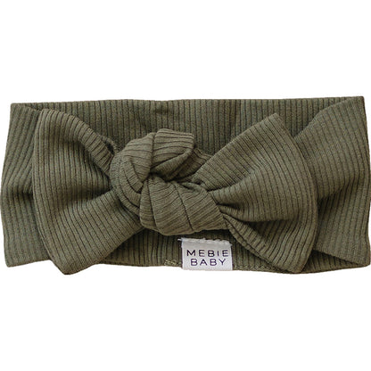 Winter Green Organic Cotton Ribbed Head Wrap