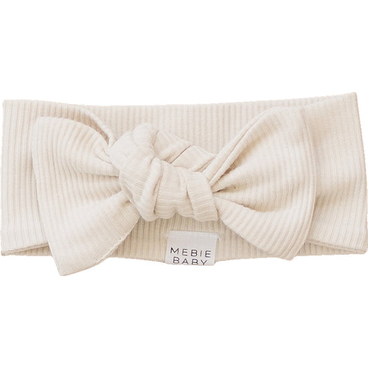 Vanilla Organic Cotton Ribbed Head Wrap - Nature's Crib