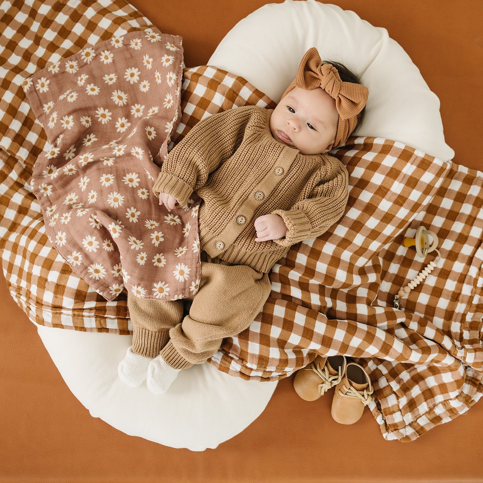 Gingham Muslin Quilt - Nature's Crib