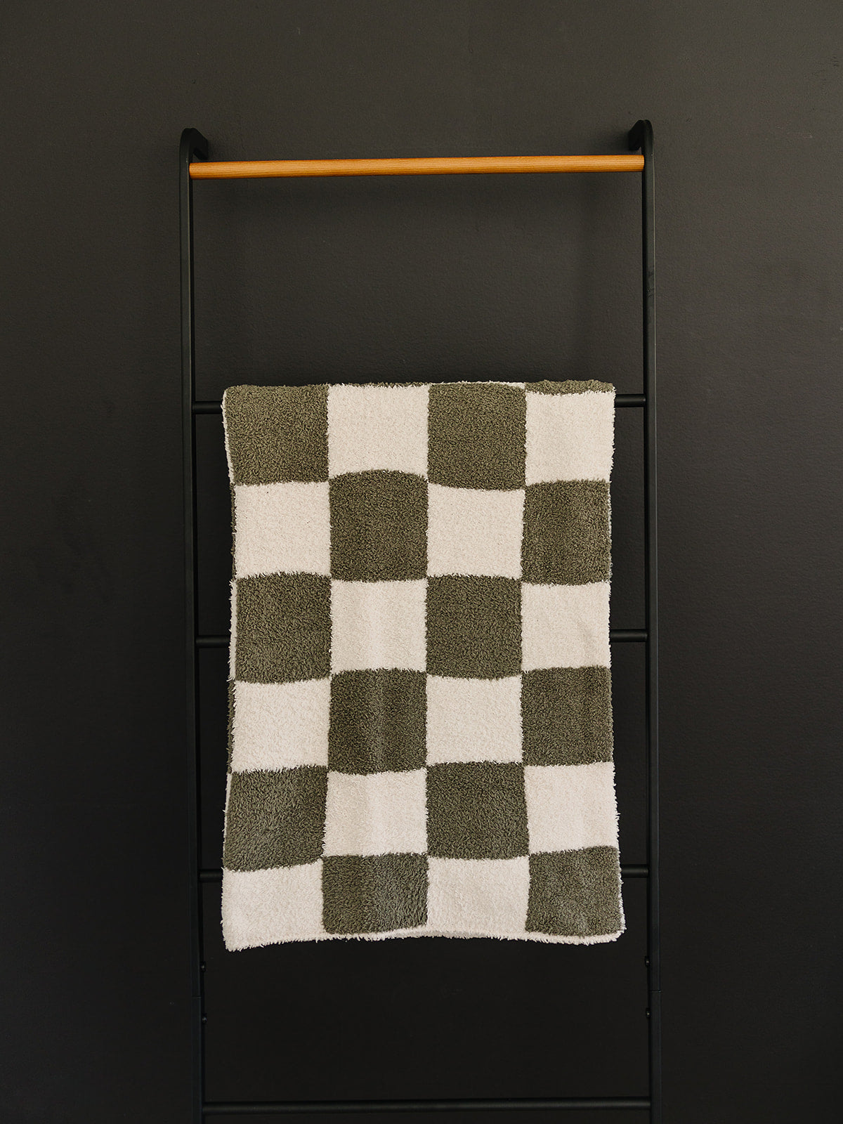 Green Checkered Plush Blanket - Nature's Crib