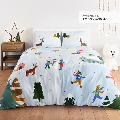Snowy Day Duvet Cover & Pillowcase