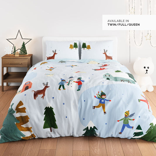 Snowy Day Duvet Cover & Pillowcase