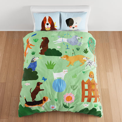At The Dog Park Duvet Cover & Pillowcase