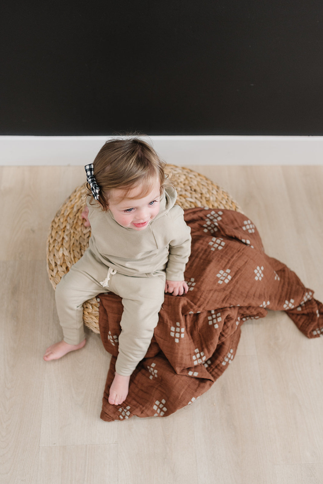 Mebie Baby,Chestnut Textiles Muslin Quilt