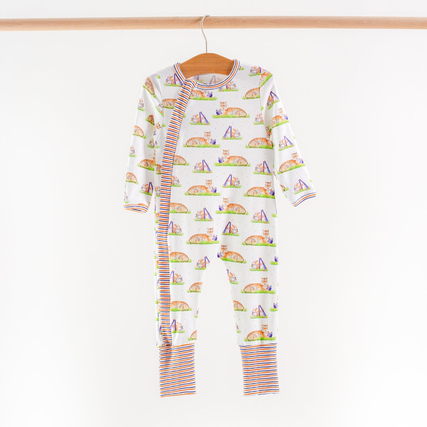 Mascot Mania in Auburn Organic Cotton Kids Pajamas