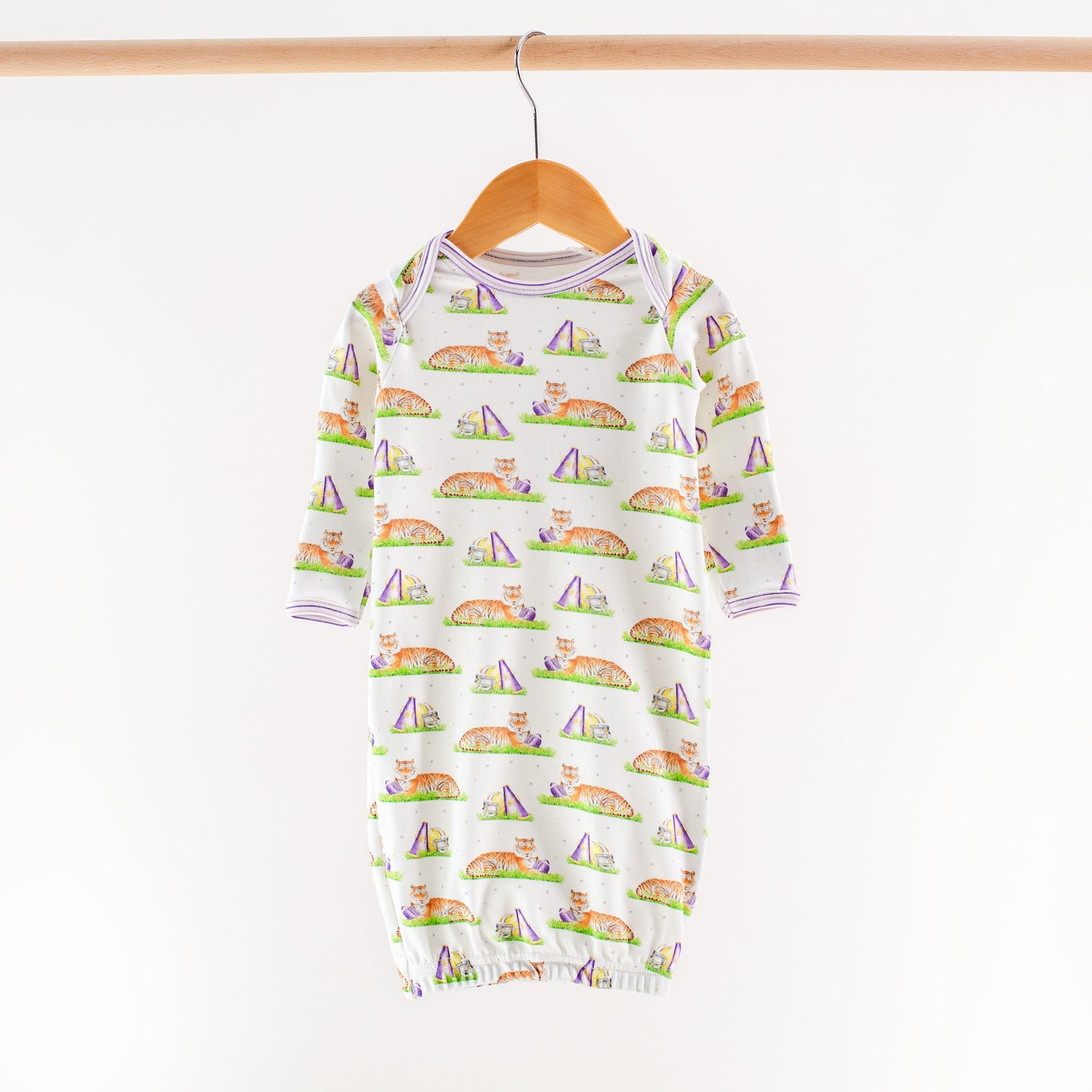 Mascot Mania in Louisiana Organic Cotton Kids Pajamas