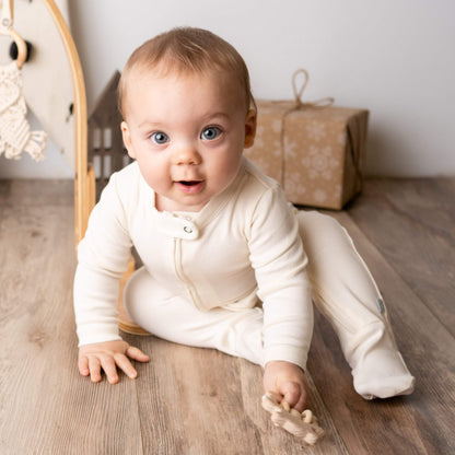 Organic Cotton Footie | ivory
