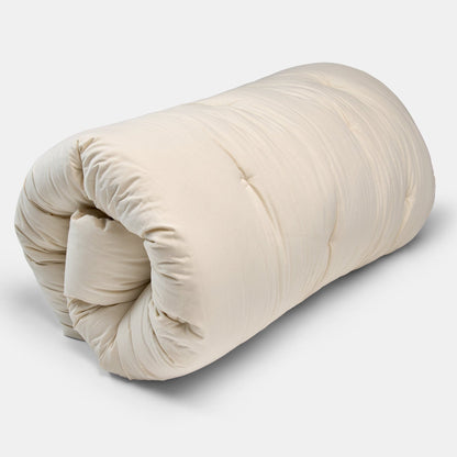 Wool Mattress Topper Rolled