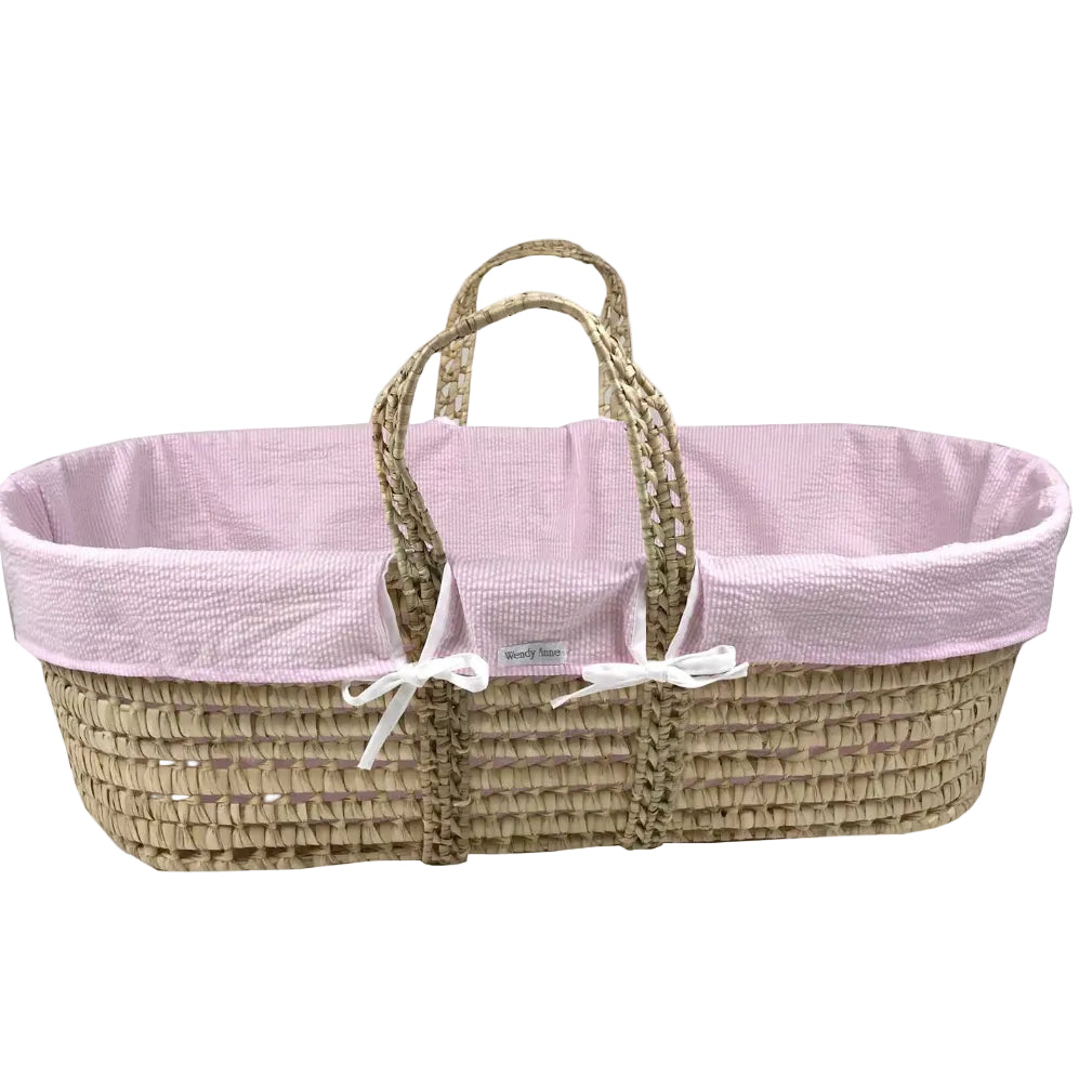Moses basket liner pink