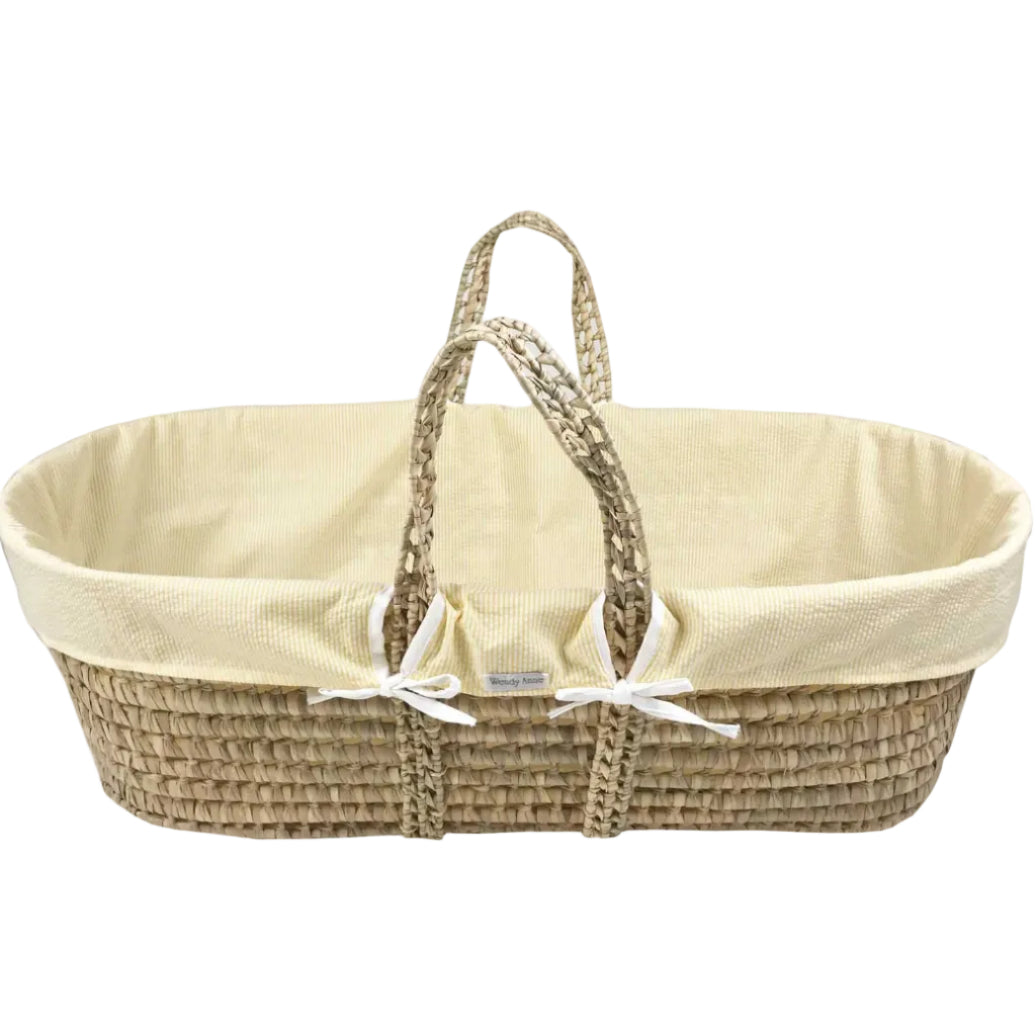Moses basket liner yellow
