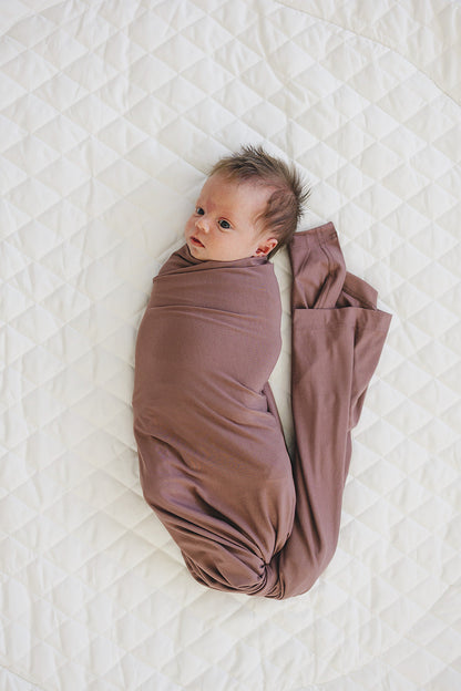 Plum Bamboo Stretch Swaddle