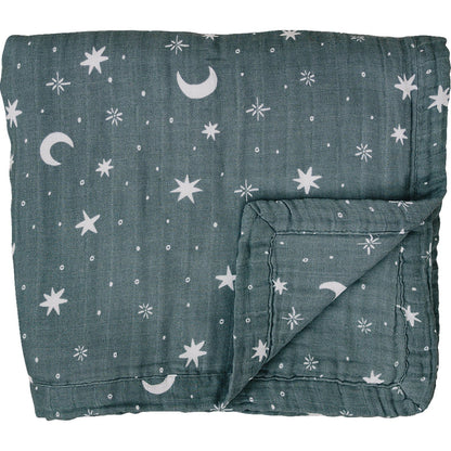 Night Sky Muslin Quilt - Nature's Crib