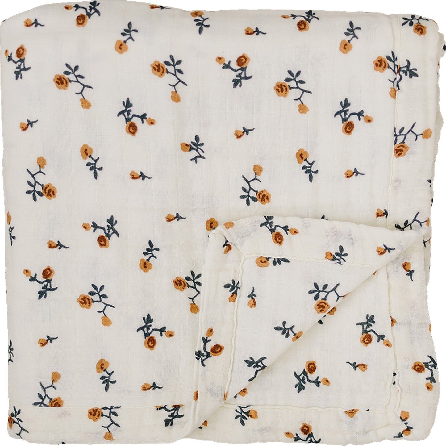 Mebie Baby,Cream Floral Muslin Quilt