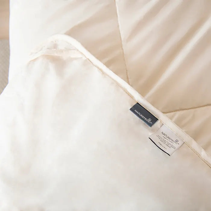 Naturepedic Alpaca Wool Comforter Tag