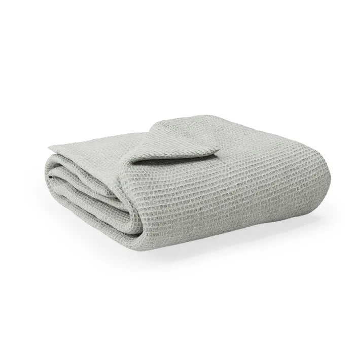 Naturepedic Organic Waffle Baby Blanket  sage
