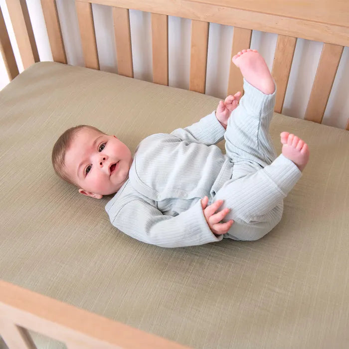  Naturepedic Organic muslin crib sheets forest canopy