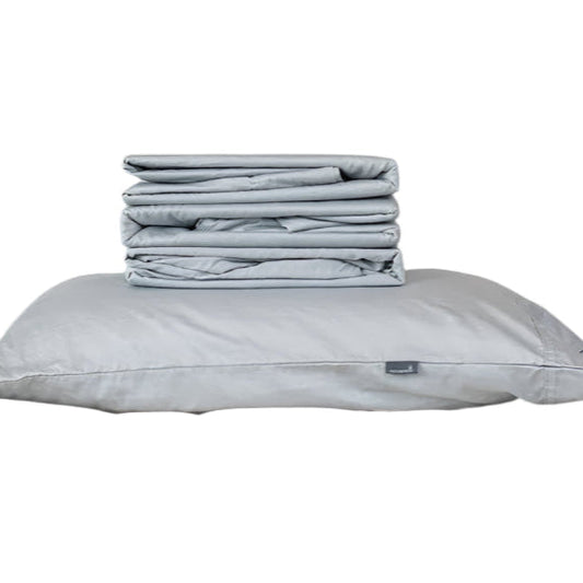 Naturepedic organic cotton Sateen-Kid-Sheets-Pewter