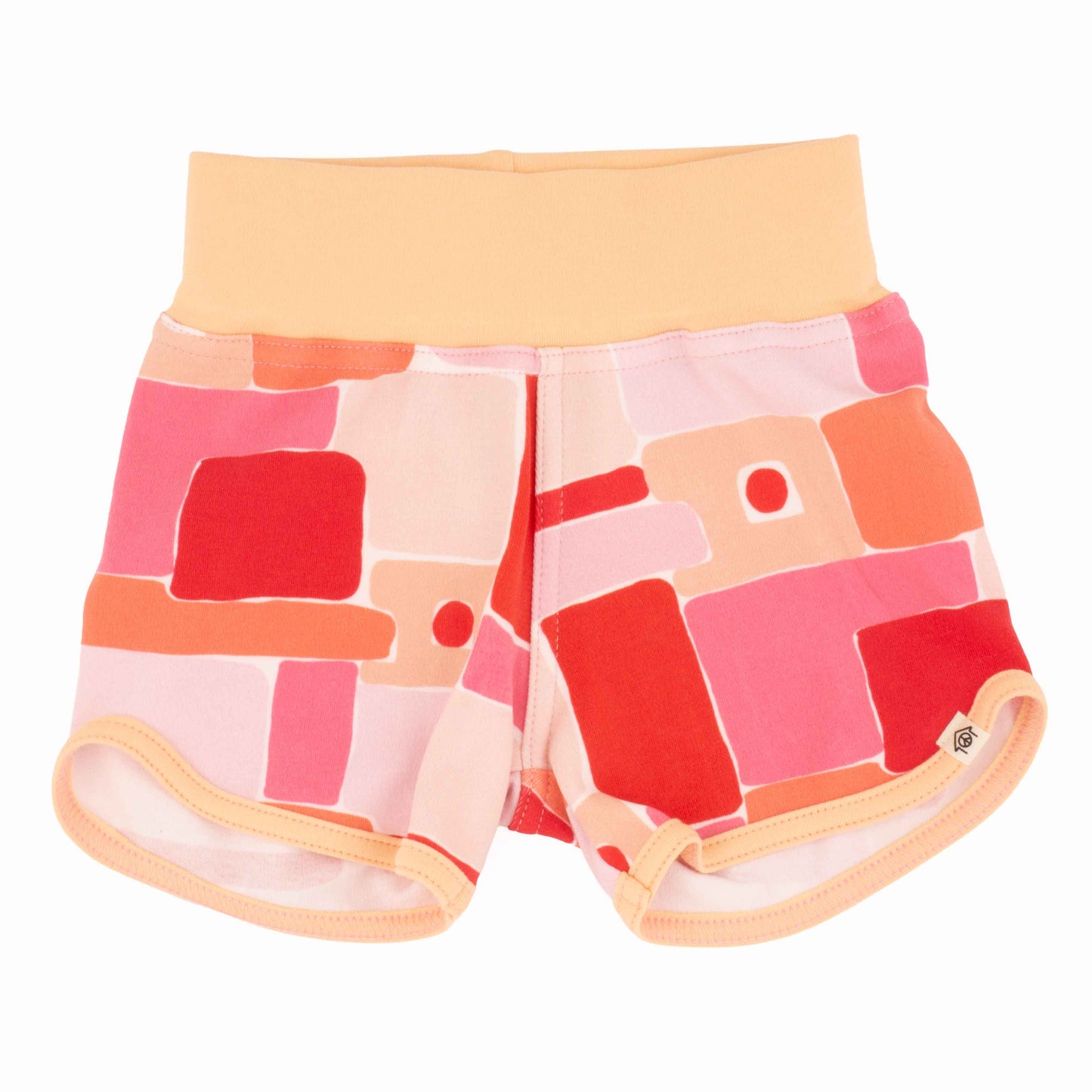Peace House Studio Baby Print Shorts Grapefruit Pink