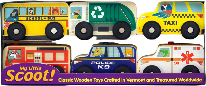 public service wooden toy set  