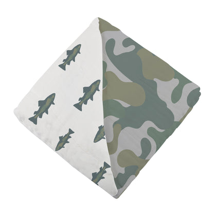 Gone Fishing and Hunter's Camo Newcastle Blanket